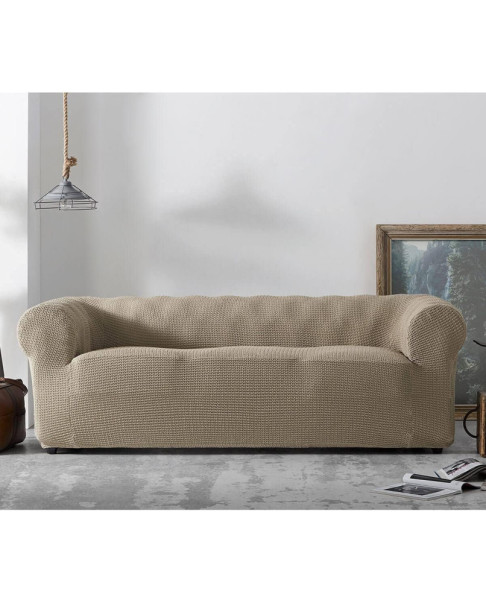 Funda de Sofá Chester multi-elástica Bali c/02 Beige 1 plaza