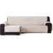 Funda Cubre Sofá 90% algodón 10% Poliester, 1/Beige, Chaise Longue 240 cm