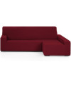 Funda de Sofá Elástica EMILIA Brazo derecho largo Burdeos