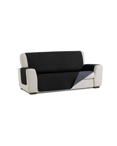 Funda Cubre sofá Couch Cover Negro-Gris 3 plazas