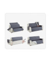 Funda Cubre sofá Couch Cover Negro-Gris 3 plazas