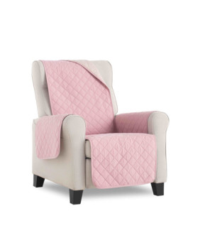 Funda Cubre Sillón acolchado reversible Sweet Rosa 1 plaza