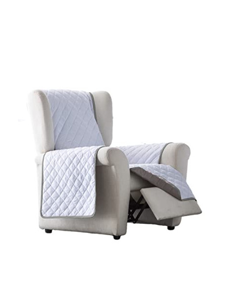 Funda Cubre Sillón Edén Rev. 74122 c.594 Taupe-01 Blanco 1 pl 55 cm.
