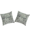 Set 2 fundas de Cojín Alain 59086 azul / gris 2 uds. 65x65cm