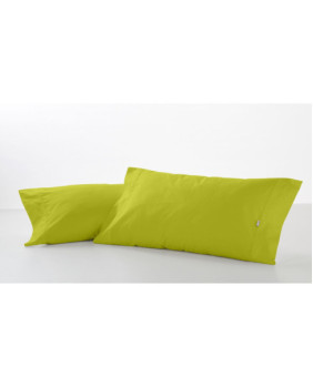 Funda de Almohada Combi Liso Color Pistacho - 1 Pieza de 45x155 cm - 50% Algodón-50% Poliéster - 144 Hilos