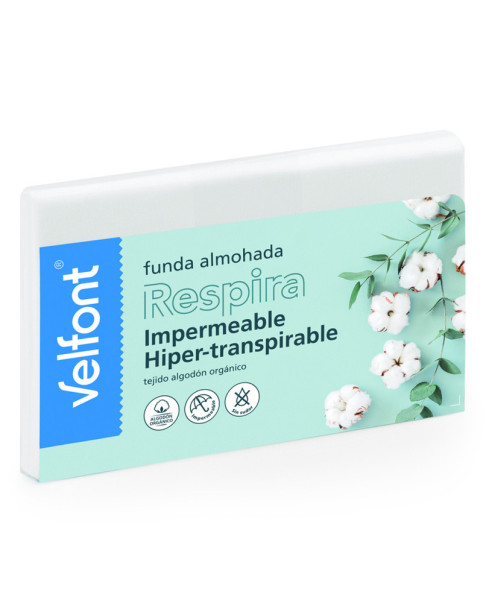 Funda de Almohada Respira Imp. 309010 c.02 Blanco 75 cm.