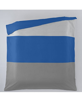 Funda nórdica Liso Tricolor 50 / 50 38409 Perla-Azulon-Plomo C.180 1p