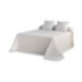 Colcha de cama tejida + 2 fundas de cojín Banús blanco 309245 Cama 180-3p