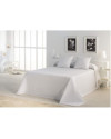 Colcha de cama tejida + 2 fundas de cojín Banús blanco 309245 Cama 180-3p