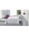 Colcha de cama tejida + 2 fundas de cojín Banús blanco 309245 Cama 180-3p