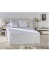 Cubrecama Jacquard con Volante LLANES Color Blanco - Cama de 105 cm. - 50% Algodón / 50% Poliéster