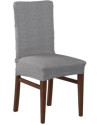 Funda de silla con respaldo elástica Alba c.08 Beig 40 / 50 x 40 / 50 cm.