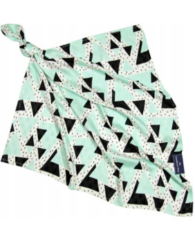 Muselina Triangulos TP2301 Verde 30x30 cm.