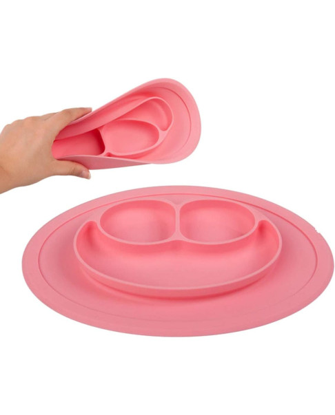 Bandeja Antideslizante Para Bebé En Rosa