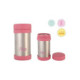 Termo acero inoxidable para alimentos, unisex, color plata y rosa