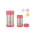 Termo acero inoxidable para alimentos, unisex, color plata y rosa