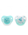 Set de 2 Chupete Estrella y Cohete azul 3090 +18M