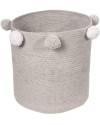 Cesto Bebé Bubbly BSK-BUBBLY-GREY Gris 30x30x30 cm.