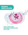Chupete Physio Air caucho - Nursing Rosa 00075021110000 0-6M 2 UD.