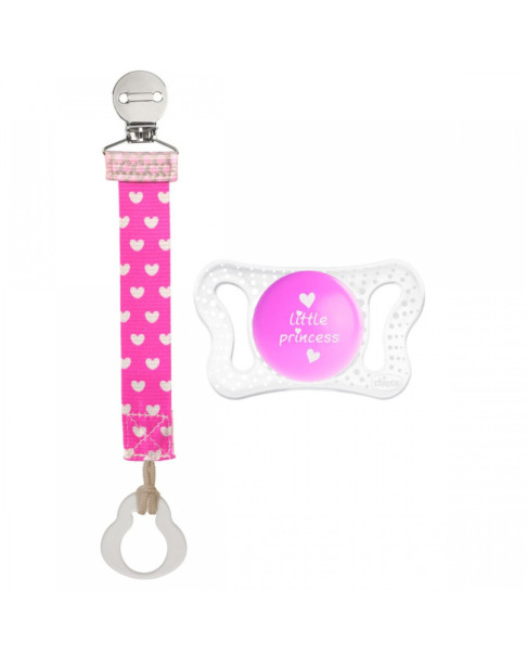Pack chupete Physio Micro 0-2M+clip rosa - Nursing 00075110110000