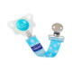 Pack chupete Physio Micro 0-2m/clip azul
