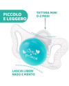 Pack chupete Physio Micro 0-2m/clip azul