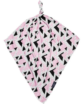 Muselina Triangulos TP2402 Rosa 75x75 cm.