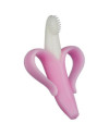 Cepillo dental iniciación Plátano BB0102 Rosa De 0-24 meses