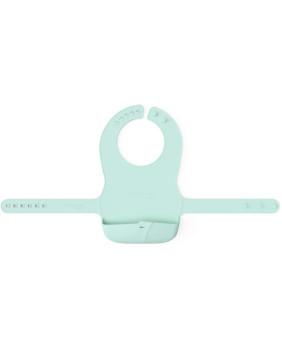 Babero de bebé desilicona plegable Everyda Baby ES0521 Verde menta Único