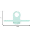 Babero de bebé desilicona plegable Everyda Baby ES0521 Verde menta Único