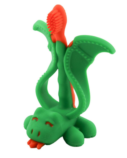Mordedor/Cepillo Dragón BB0107 Verde De 0-24 meses