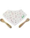 Set de bandana+cubiertos Natur picneat Bunny 89317 3 piezas
