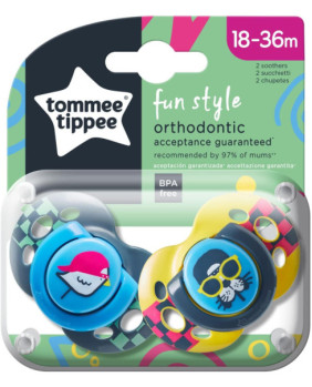 Set de 2 Chupetes Fun niño 43340565 18-36 M