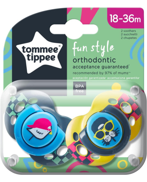 Set de 2 Chupetes Fun niño 43340565 18-36 M