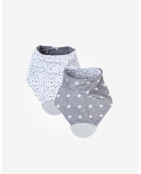 Bandana reversible con mordedor gris 16541 +0M