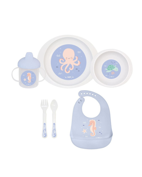 Vajilla microondas Ocean Life 5286 6 pzas