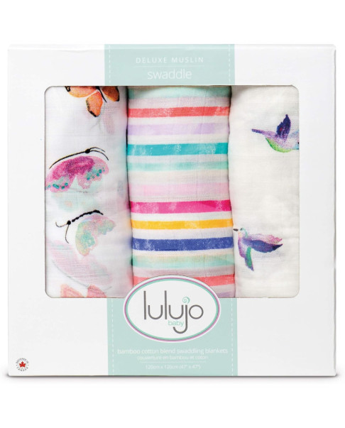 Muselina bambú pack 3 Garden Friends LJ-003-137 120x120 cm.