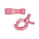 Pinza para muselinas LJ-007-611 rosa set 2 unidades