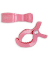 Pinza para muselinas LJ-007-611 rosa set 2 unidades