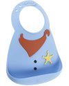 Babero de bebé de silicona Sheriff MMD-BB-115 +6M