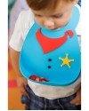 Babero de bebé de silicona Sheriff MMD-BB-115 +6M