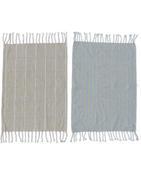 Paños Gobi pack 2 Tourmaline/Grey OYL-012-605 50x70 cm.