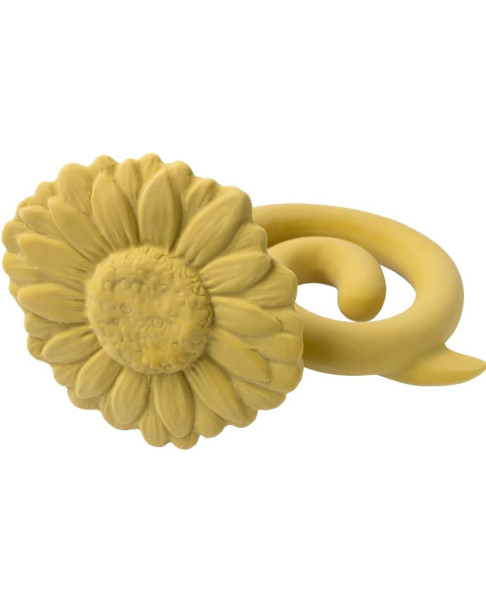 Mordedor Flor amarillo NAT-005-005 9.5x12.5 cm.