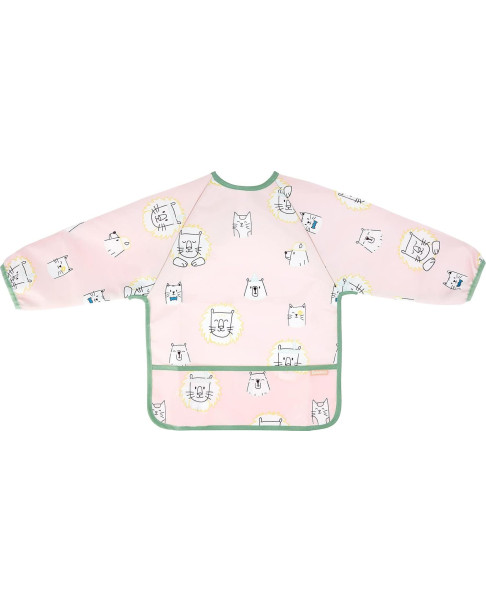 Babero de bebé de manga larga Ciervo B007021 azul -