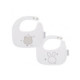 Set de 2 baberos 20x25 Complementos Blanco Gris Bimbidreams 29004420