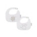 Set de 2 baberos 20x25 Complementos Blanco Gris Bimbidreams 29004420