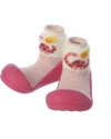 Zapatos para bebés Primeros Pasos- Modelo Dinosaur Rosa