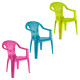 Lote de 3 Sillas infantiles de pastico duradero