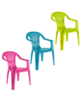 Lote de 3 Sillas infantiles de pastico duradero