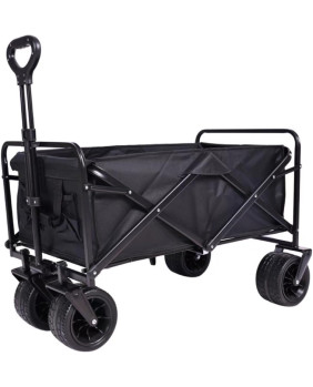 Carrito de playa Negro Grande